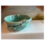 Vintage turquoise 6 inch bowl. Can’t make out signature on bottom.