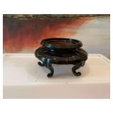 Fenton Black Oriental five toed 5 x 2 3/4” display stand. 3 inch display area