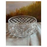 Beautiful 8 inch vintage Ceska Bohemian Cut Crystal bowl