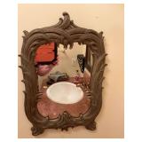 14” x 20” unique antique mirror