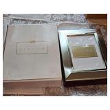 Royal silver gallery satin border photo box. Unused.