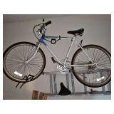 Randor 26 in. trailblazer 10 speed bicycle with racing seat. Will need new tubes and tires. Comes with wall hanging bracket and extra seat.
