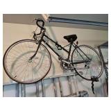 Vintage Schwinn 10 speed racing bike. Needs New tubes and tires. Includes wall hanging bracket.