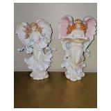 Two Seraphim angels. "Noelle, Giving Spirit" and "Melody Heaven