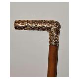 Incredible and beautiful antique walking cane marked "R.F.S. & Co." made by the R. F. Simmons Company of Attleboro, Massachusetts, a prominent late-19th and early-20th-century jewelry and accessory ma
