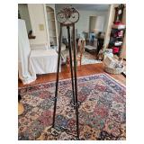 Metal art display easel. Display bracket is 26 in tall. Overall height is 60 in tall.