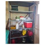 Six shelf metal shelving unit.  48 x 24 x 80 4 in tall.
