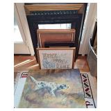 Unframed prints and photo/painting/prints frames.