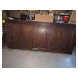 Old/antique solid wood door. 83.75 in tall x 35 8/16 wide x 1.5 in thick
