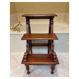 Set of cherry steps/step stool (have been repaired) - 18-1/2 x 31-1/2 tall