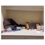 Contents on top of drawer unit plus 1 drawer of make-up bags and more