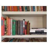 Shelf of vintage books