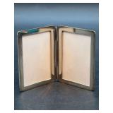 Tiffany & Co. sterling bi-fold frame - 2-1/4” tall - 45 grams - has tarnishing - box is not original to item