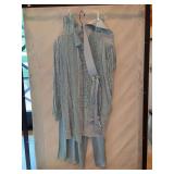 Ladies Neiman Marcus 3-pc. Belted wide leg formal pan suit - size 8