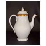Extraordinary Tiffany & Co. Gold Band Teapot - Limoges-France - 9-1/2” tall