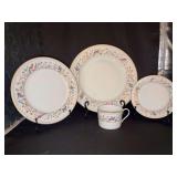 RARE Tiffany & Co. “Audubon” pattern 4-pc. place setting - Limoges-France - includes dinner plate, salad plate, dessert plate, cup - NO SAUCER