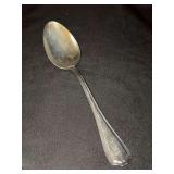 Sterling serving spoon with monogrammed handle - 68 grams