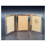 Tiffany & Co. sterling tri-fold frame - 2-1/4” tall - 72 grams - priced at $220 - has tarnishing - no box