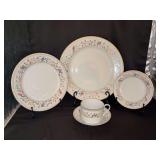 RARE Tiffany & Co. “Audubon” pattern 5-pc. place setting - Limoges-France - includes dinner plate, salad plate, dessert plate, cup/saucer