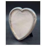 Tiffany & Co. sterling heart frame - in original box - 28 grams without back & glass