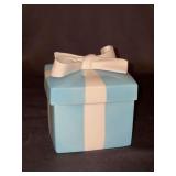 Tiffany & Co. Lidded Porcelain Bow Box - 4-1/4” tall