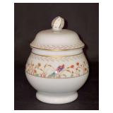 RARE Tiffany & Co. “Audubon” pattern 5-1/4” tall lidded sugar bowl- Limoges-France