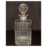 Beautiful CESKA Lead Crystal Decanter - 10” tall
