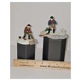 Dept 56 Heritage Village collection, New England Village series, BLUE STAR ICE HARVESTERS. Set of two