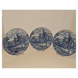 Three Wood & Sons England THE RED LION INN  fine tableware 8 in plates.