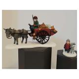 Dept 56 Heritage Village collection, New England Village series, BRINGING FLEECES TO THE MILL. Set of two pieces