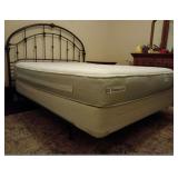 Weston Home Marlow Arched Metal Full Bed, Antique Dark Bronze as shown.