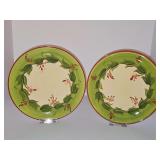 Two Gail Pittman plates. 10 7/8 in wide.