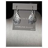 Sterling Silver Primrose pierced earrings. New with tag.