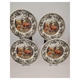 Four Queens 8 in QUINTESSENTIAL GAME plates adapted from original copper engravings.