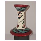 Gail Pittman single candlestick. 5.5 in tall.