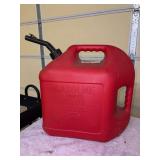 5 gallon red plastic gas jug