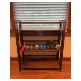 3-tiered wood bookshelf - weights not included