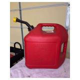 5 gallon red plastic gas jug