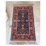 Karastay100# Premium Worsted Wool Pile Rug - design 700/791 - pattern NAVY SAROUK - 2’6” x 4’3”