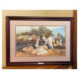 Beautiful signed Limited Edition (133/950) Jack C. DeLoney “Weighin’ In” print with Certificate of Limited Edition - 35-1/2 x 25-1/2
