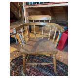 Antique wooden captain