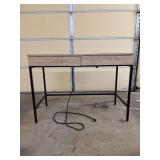 Threshold Loring Wood Writing Desk with (2) Drawers and Charging Station - 42 x 20 x 30 tall