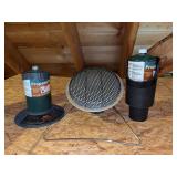 Coleman DuraCat Portable Catalytic Heater with (2) bottles of Propane (1 marked 1/2 full) - original box