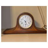 Vintage Seth Thomas Mahogany Pendulum Mantle Clock - no key - pendulum inside back - 20 x 6 x 9-1/2 tall - equities with #124 Series 8-Day Pendulum Chime Movements