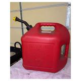 5 gallon red plastic gas jug