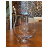 Hurricane Footed Clear Glass Collectible Candle Holder - 12” tall