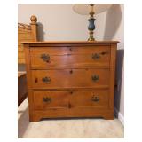 Vintage 3-drawer chest - 35-1/2 x 17-1/4 x 31 tall