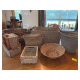 Assorted baskets in all shapes & sizes