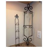 (2) wall hanging plate racks - 24-1/2 and 35” tall