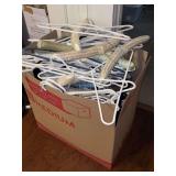 Box full of hangers - padded, plastic